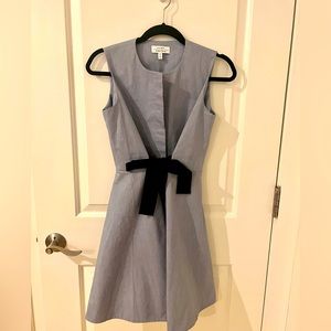 & Other Stories Blue Dress w Navy Bow